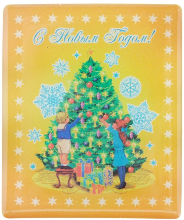 Магнит декоративный «Дети и елка» | Зимняя сказка | Magic Time