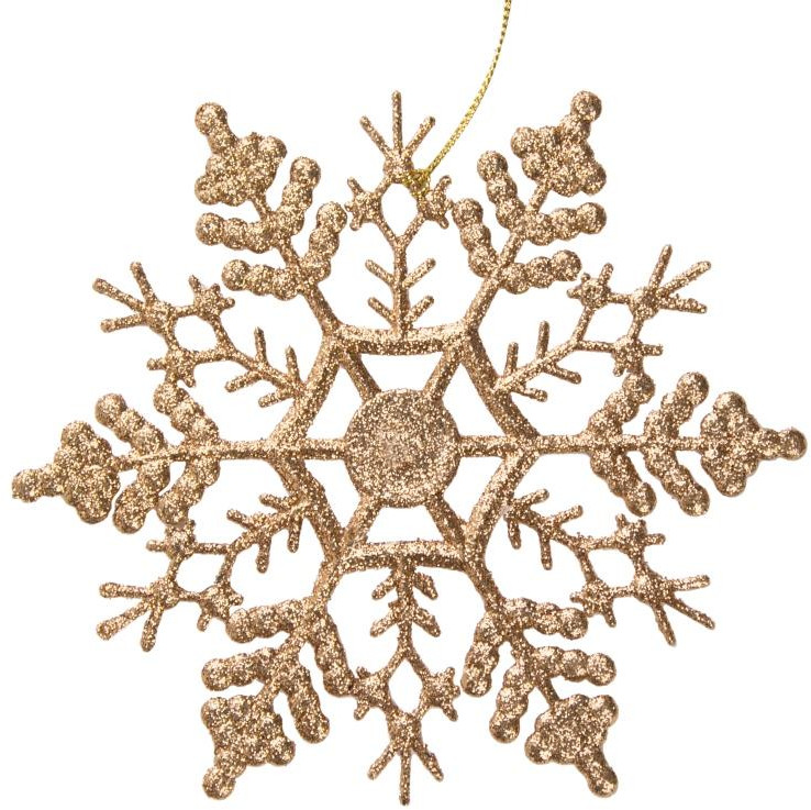 Игрушка ёлочная «Снежинка-паутинка золотая» | Magic Time