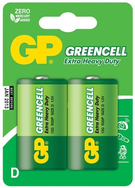 Набор батареек солевых D | GP