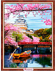 Набор для изготовления картины стразами «Цветение сакуры»