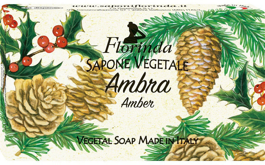 Мыло натуральное ручной работы «Амбра» | Новогоднее волшебство | Florinda