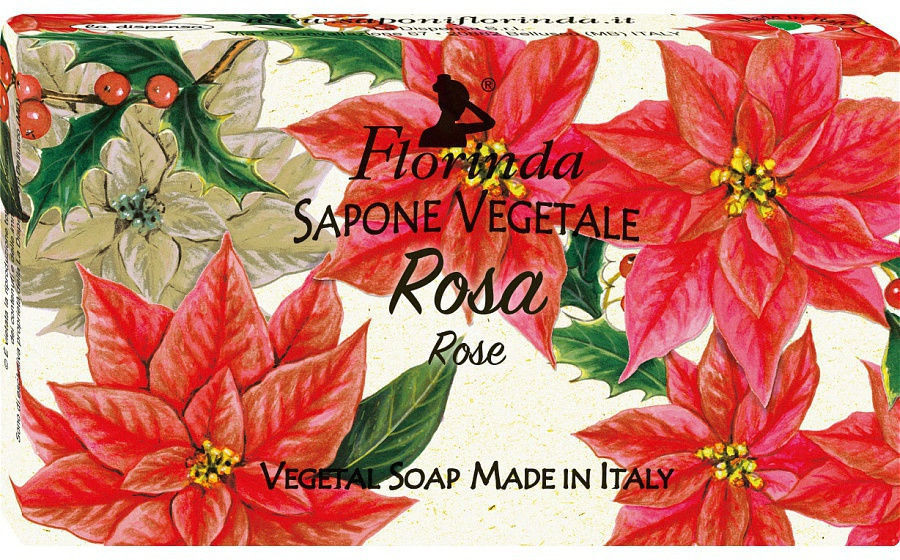 Мыло натуральное ручной работы «Роза» | Новогоднее волшебство | Florinda