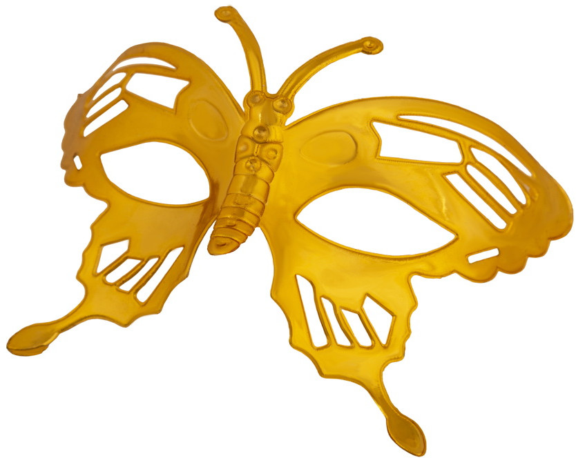 Маска маскарадная «Золотая бабочка» | Карнавал | Феникс Презент