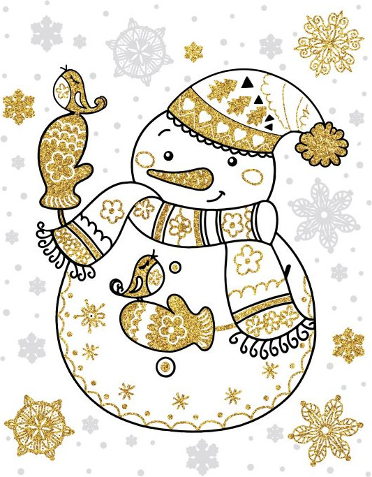 Украшение оконное «Снеговик» | Magic Time