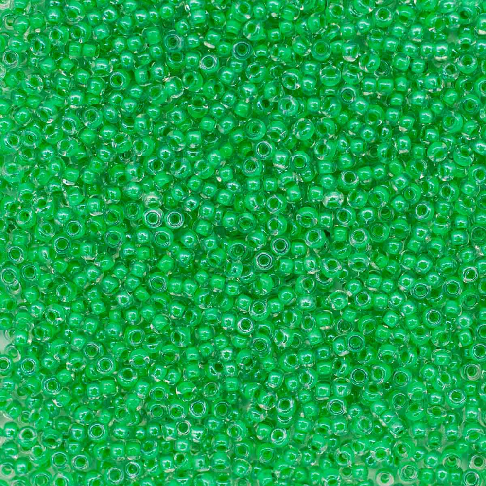 Бисер прозрачный с цветным центром | Preciosa