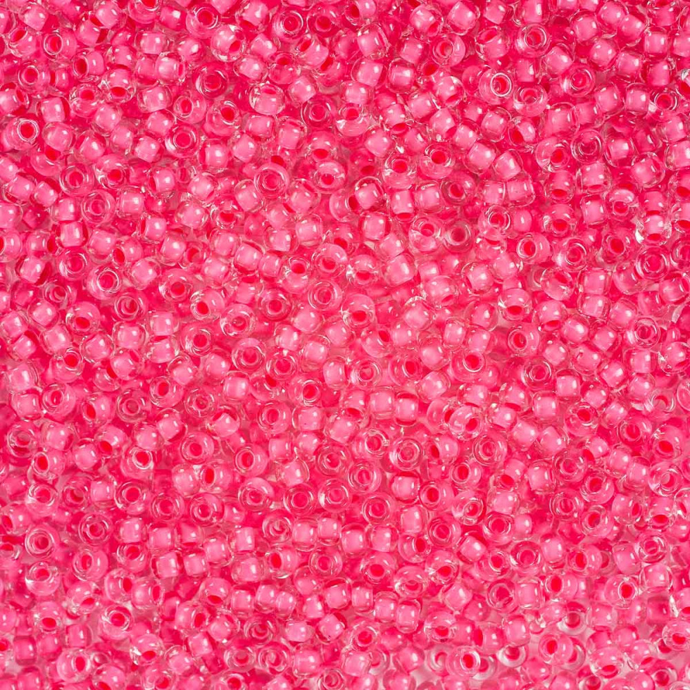 Бисер прозрачный с цветным центром | Preciosa