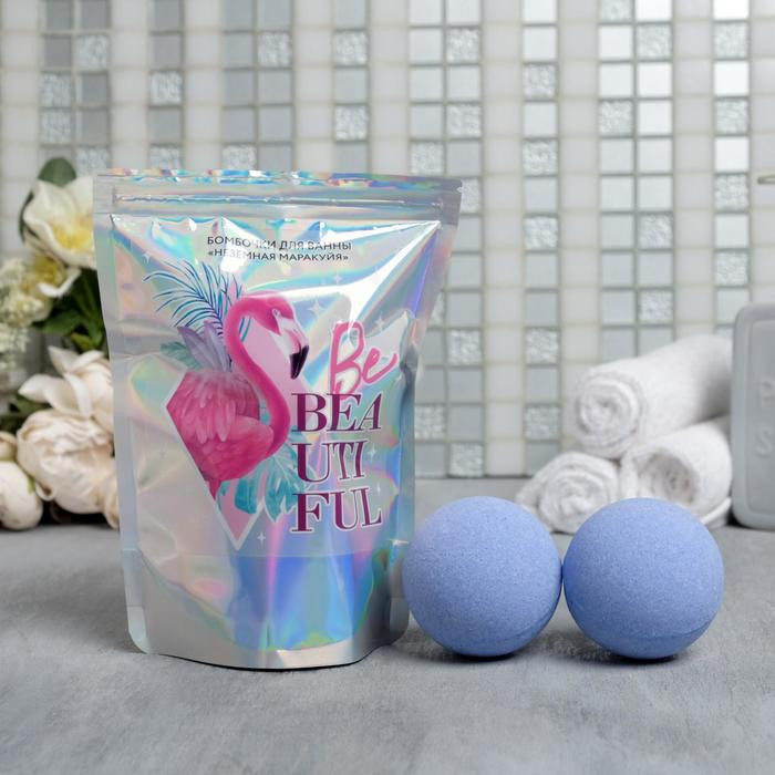 Бомбочки для ванны с ароматом маракуйи «Be beautiful» | Tropical | Beauty Fox