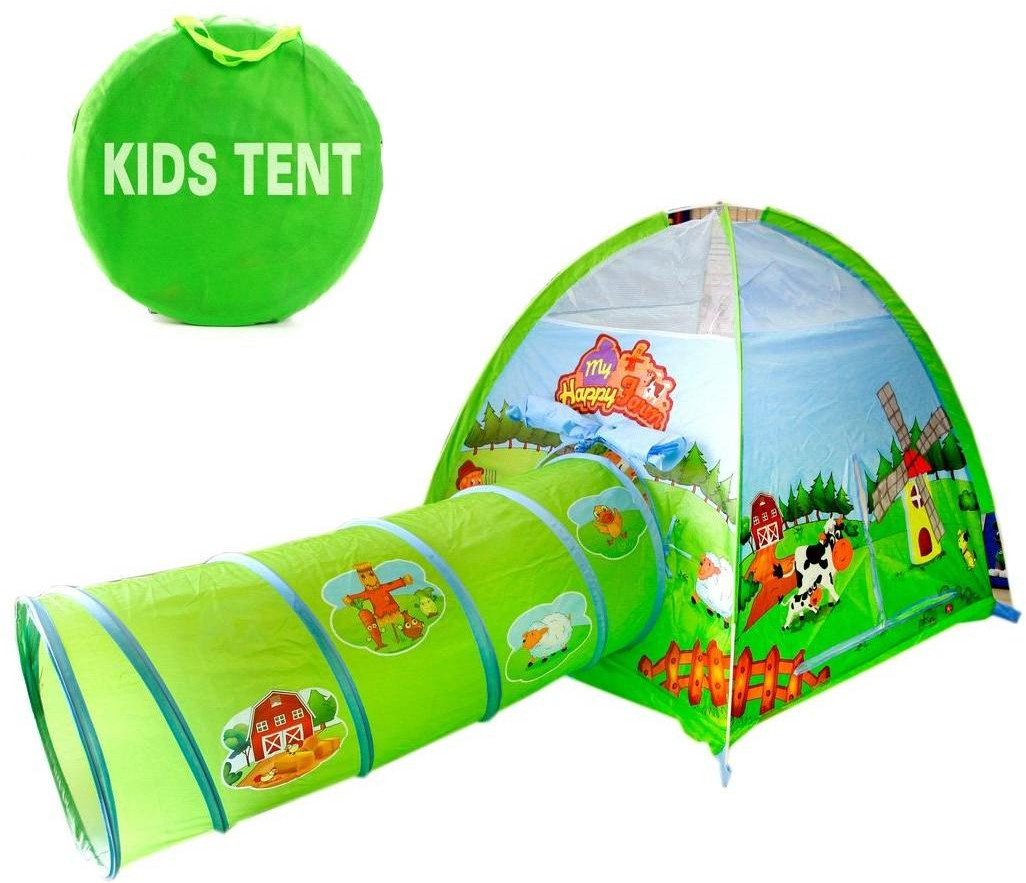 Палатка игровая с тоннелем «Ферма» | Наша игрушка
