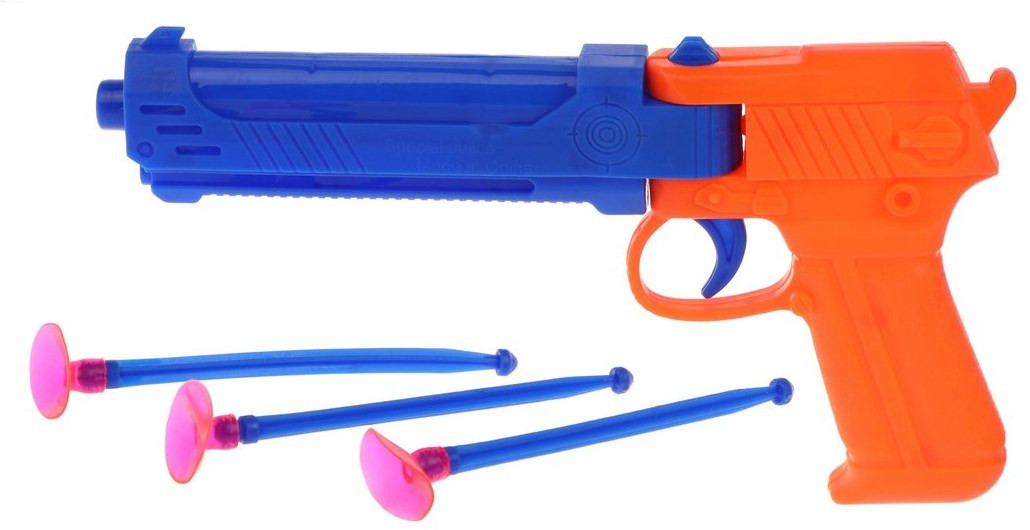 Пистолет со стрелами на присосках | Наша игрушка