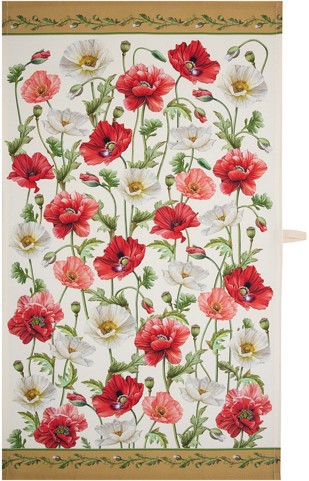 Полотенце кухонное «Маки» | Маки | Santalino