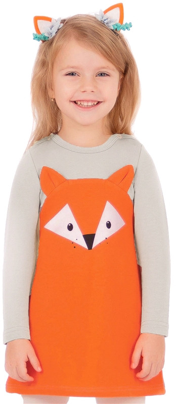 Платье для девочек | Милые зверушки | Апрель