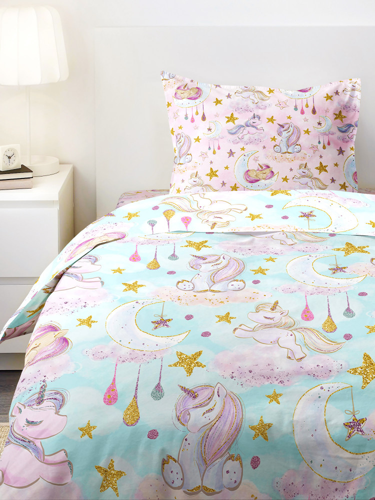 Комплект постельного белья «Сказочные единороги» | Juno