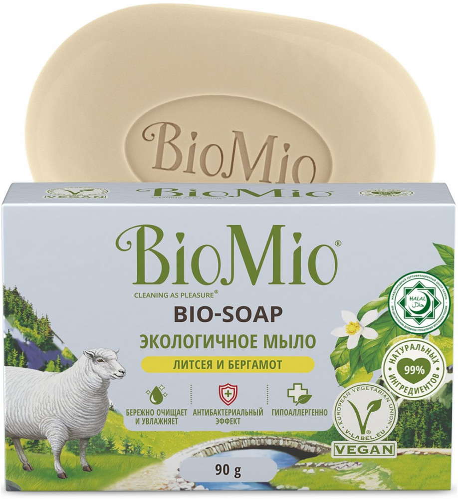 Мыло для рук экологичное «Литсея и бергамот» | BioMio