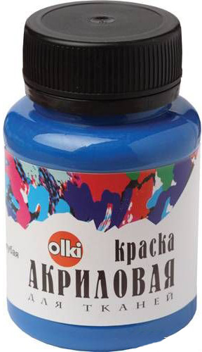 Краска акриловая для ткани, ультрамарин | Olki