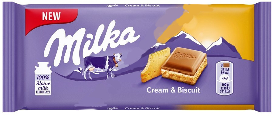 Шоколад «Cream & Biscuit» | Milka
