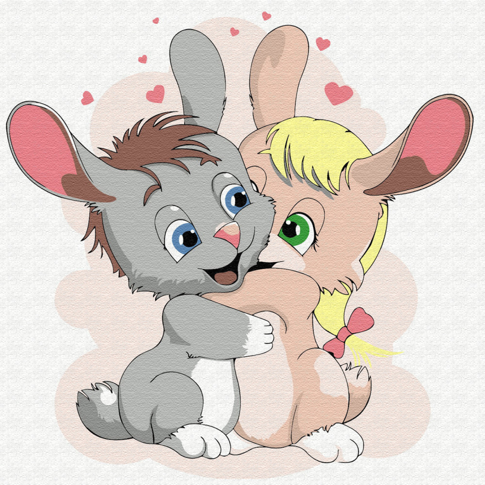 Картина по номерам «Заячья дружба» | Molly