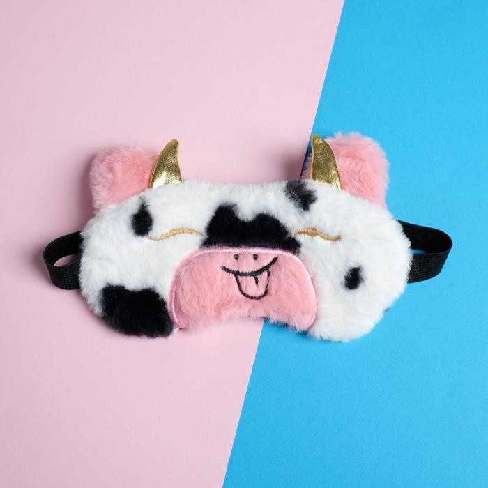 Маска для сна детская «Коровка» | Весёлые зверята