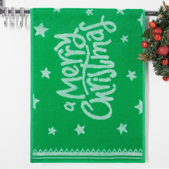 Полотенце махровое «Merry Christmas»