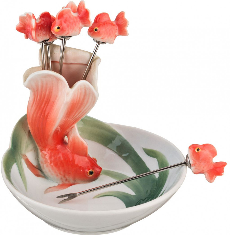 Блюдо с вилками «Золотая рыбка» | Золотая рыбка | Lefard