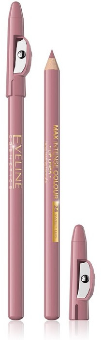 Карандаш для губ контурный, тон №24 Sweet lips | Intense Colour | Eveline Cosmetics