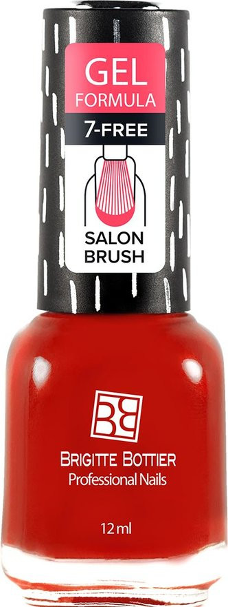 Лак для ногтей, оттенок 10 Насыщенно-красный | Gel Formula | Brigitte Bottier