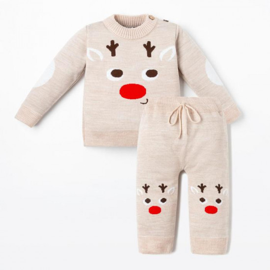 Комплект вязаный для новорожденных