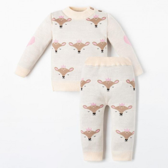 Комплект вязаный для новорожденных