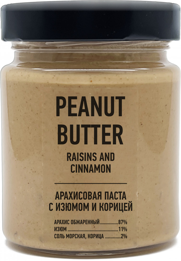 Паста арахисовая «Raisins & Cinnamon» | Arahis Project