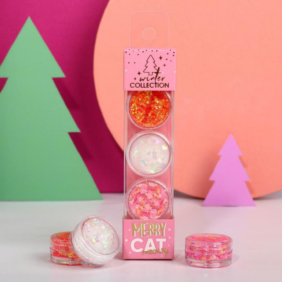 Набор глиттеров для лица и тела «Merry Cat»