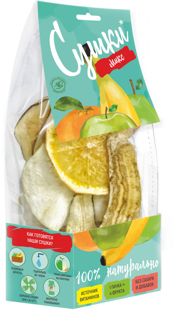 Чипсы фруктовые «Микс» | Сушки | PastiLab