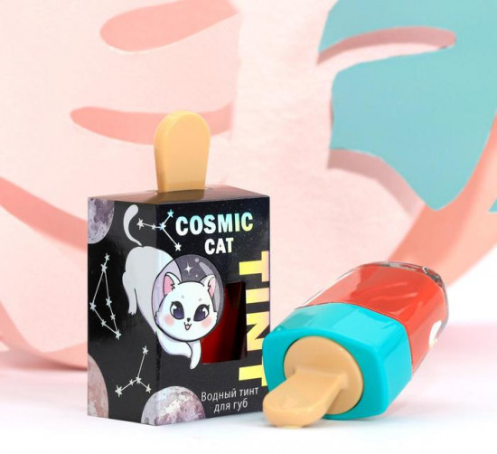 Тинт для губ стойкий «Cosmic cat», оттенок алый