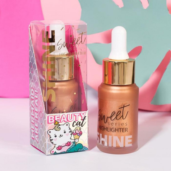 Хайлайтер для лица и тела «Beauty bomb», оттенок №2 карамельные мечты
