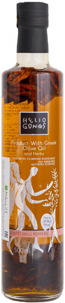 Масло оливковое с чили | Heliogonos