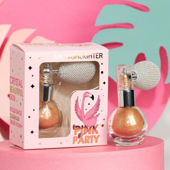 Хайлайтер рассыпчатый «Pink Party», оттенок золотой песок
