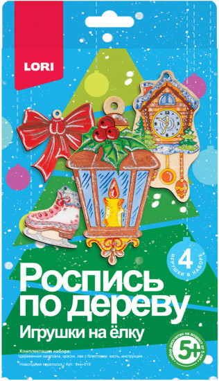 Набор для росписи по дереву «Новогодний переполох»