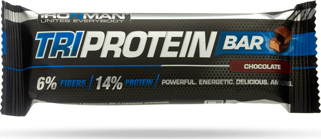 Батончик в темной глазури со вкусом шоколада | Ironman