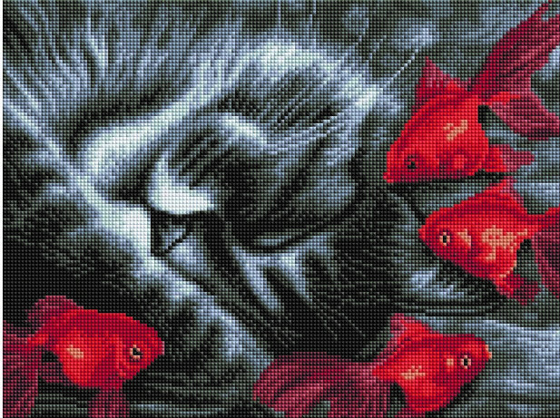 Мозаика алмазная «Мечты котика» | Paintboy