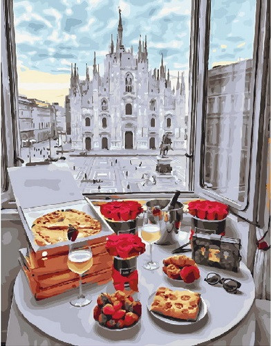 Картина по номерам «Завтрак в Италии» | Paintboy