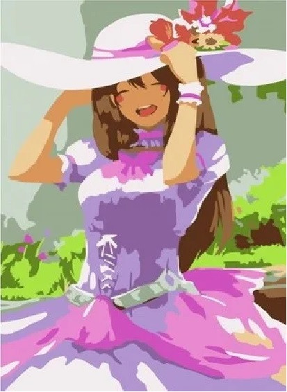 Картина по номерам «Девочка Аниме» | Paintboy