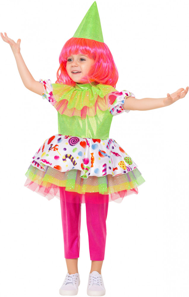 Костюм карнавальный для девочек «Клоунесса» | Пуговка