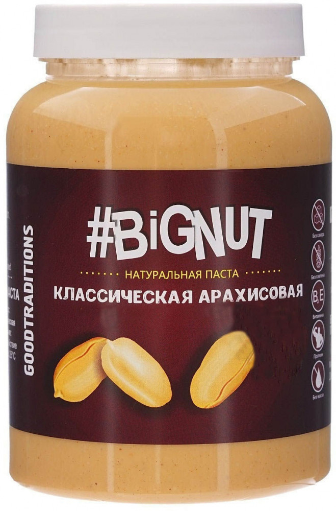 Паста арахисовая «Классическая» | Bignut | Добрые традиции