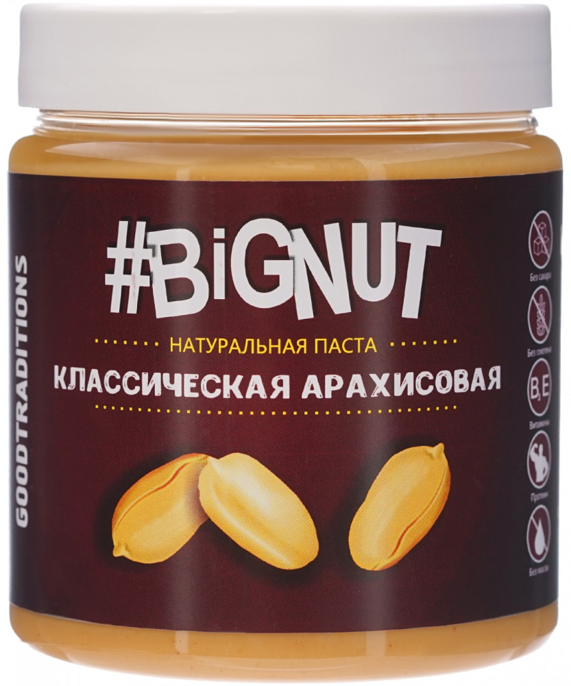 Паста арахисовая «Классическая» | Bignut | Добрые традиции