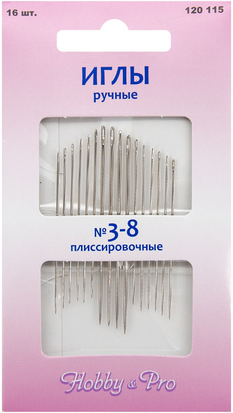 Набор игл плиссировочных №3-8 | Hobby & Pro