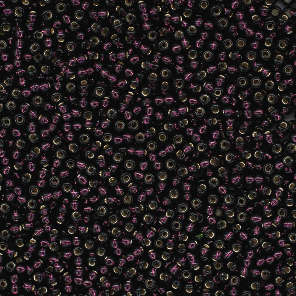 Бисер прозрачный с серебристым центром | Айрис