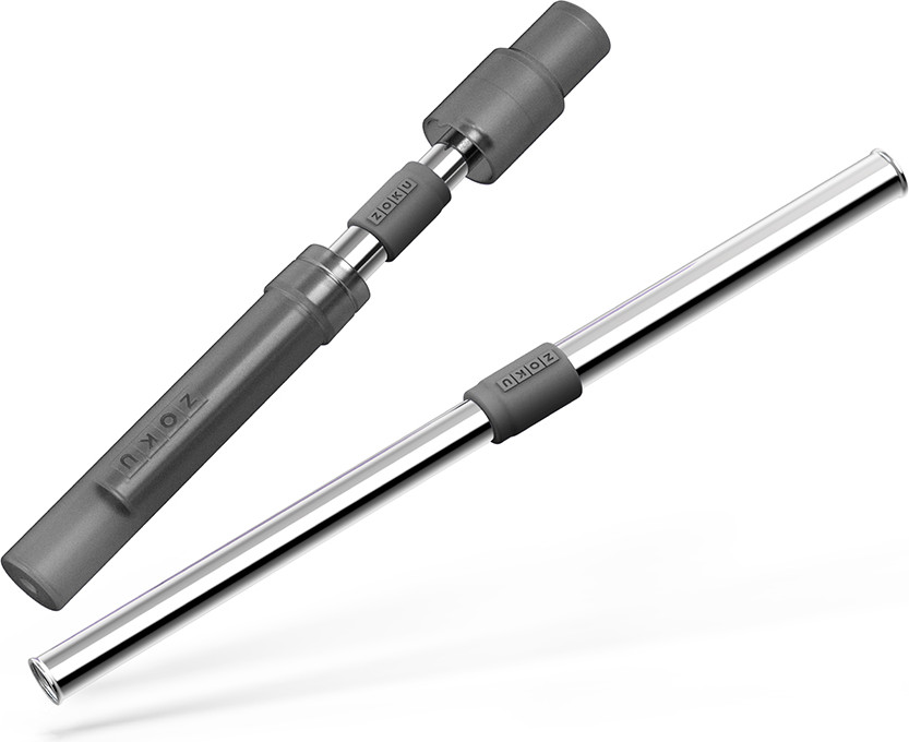 Соломинка из нержавеющей стали в футляре «Jumbo» | Zoku