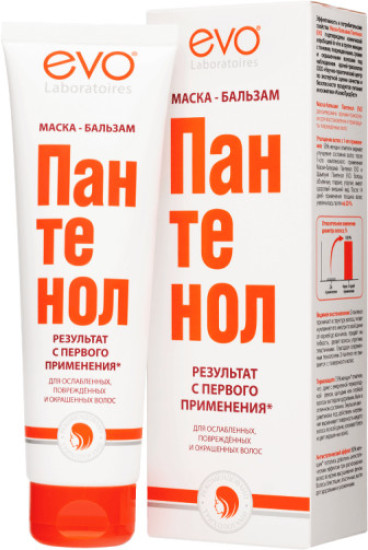 Маска-бальзам для ослабленных, поврежденных, сухих и окрашенных волос «Пантенол» | EVO laboratoires