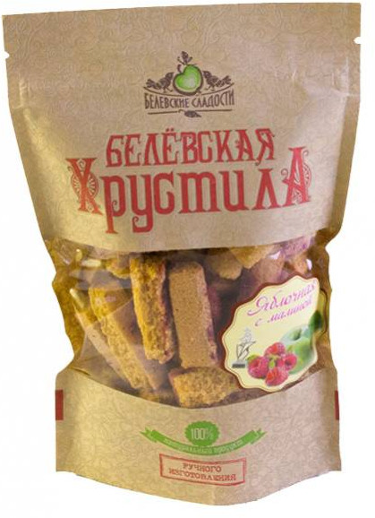 Хрустила яблочная с малиной без сахара | Белевские сладости