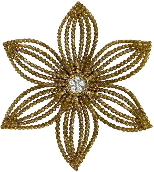 Украшение новогоднее «Снежинка Эдельвейс» | Мислт