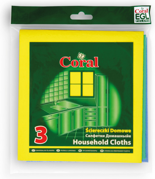 Тряпка для уборки «Domowe» | Coral