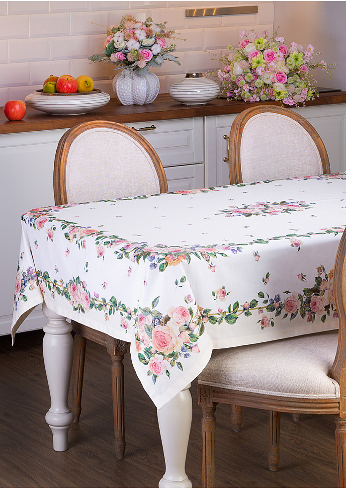 Скатерть | Винтаж. Пионы | Santalino